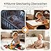 Boifun Babyphone mit 2 Kameras, Automatische Bildwechsel, 5" IPS Babyfone ohne WLAN, Intelligente Nachtsicht, PTZ 360° Grad, Zwei-Wege-Audio, VOX-Modus, Temperaturmessung, Wiegenlied, 300m Reichweite