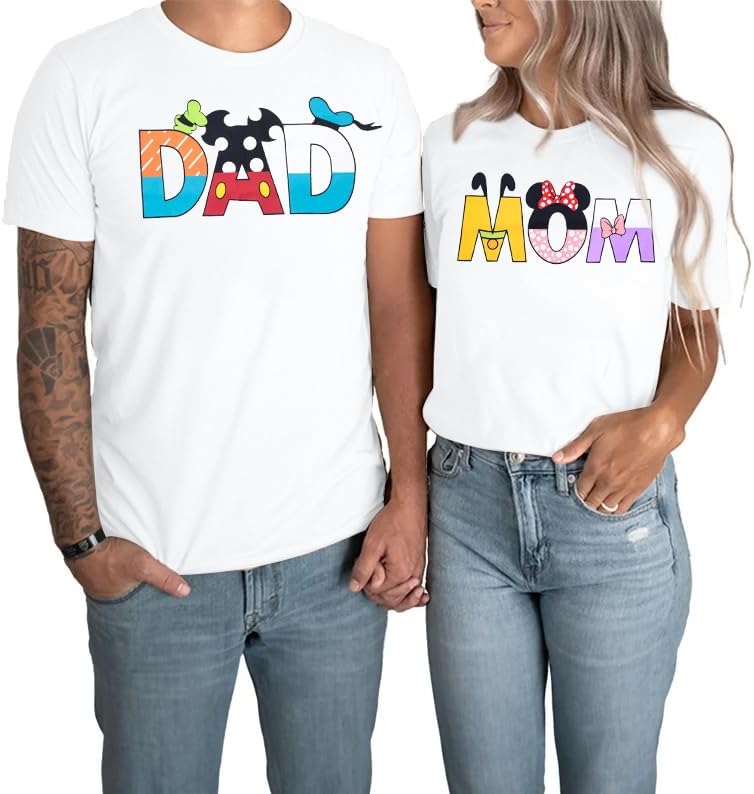 Magical Mom Shirt Dad Shirt Mom Dad Sis Bro Matching T-Shirt Family Matching Outfits Casual Vacation Tee Tops - Image 7