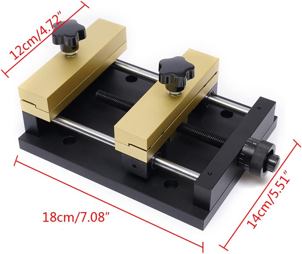 Marking Machine Fixture, 120 x 120mm Metal Sheet Cutting Holder Installation-Free Clamp Table Fixture Tinfoil Paper Fixture 4.72 * 4.72in Copper Brass Gold Silver Foil Fixture for Marking Machine