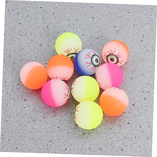 MERRYHAPY 24 Pçs Bola De Salto Para Crianças Brinquedos De Globo Ocular Assustador Halloween Globos