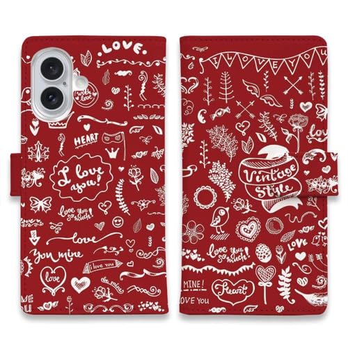 AnglersLife �r���e�[�W�ȃC���X�g ���b�h iPhone17e �ƌ݊������� �X�}�z�P�[�X �蒠�^ �}�O�l�b�g�t �X�^���h �J�[�h���[ �X�}�z�J�o�[ iPhone17e�p