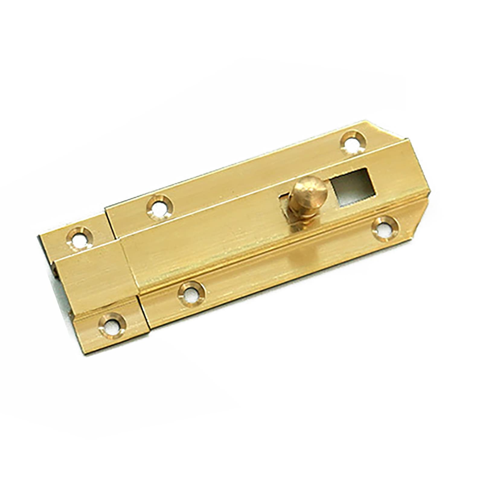 Cgjsefh Antique Bronze Door Latch, Door Bolt Buckle Latch Gold Slide Solid Brass And Window Sliding Lock(Antique Bronze)