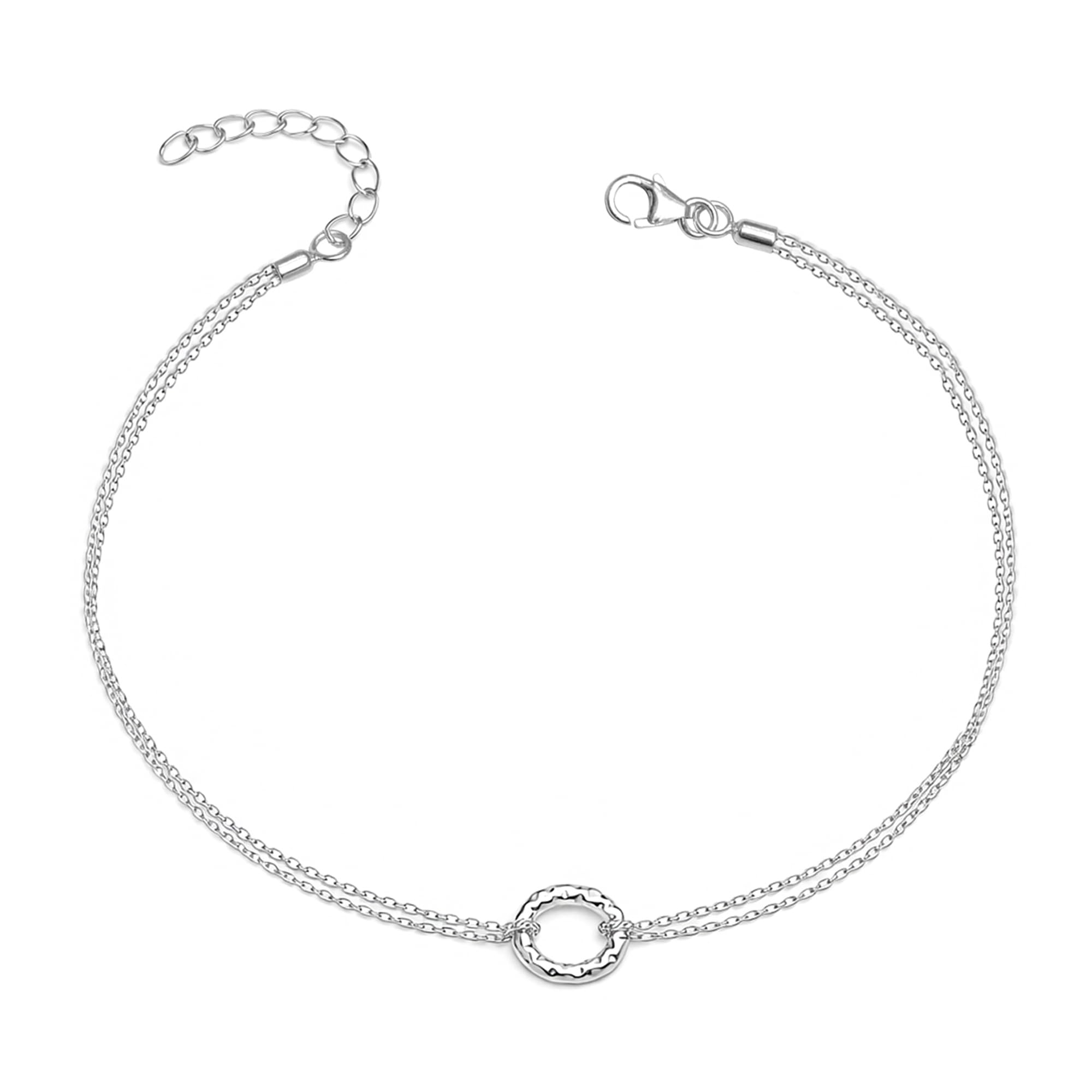 925 Sterling Silver Anklets for Women | BIS Hallmarked Adjustable Chain Anklet with Charms | Beach Foot Jewelry | 1 Piece-image-7