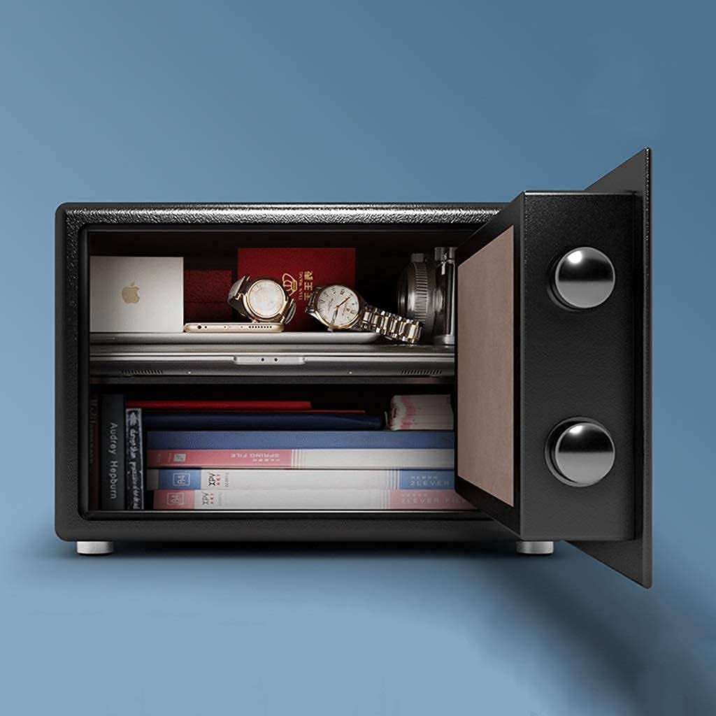 Caja Fuerte De Alta Seguridad, Cajas Fuertes De Gabinete Seguro, Caja Fuerte Con Contraseña Electrónica, Casillero Pequeño Multifuncional De Doble Capa Antirrobo De Acero Para Cajas Fuertes De Pared