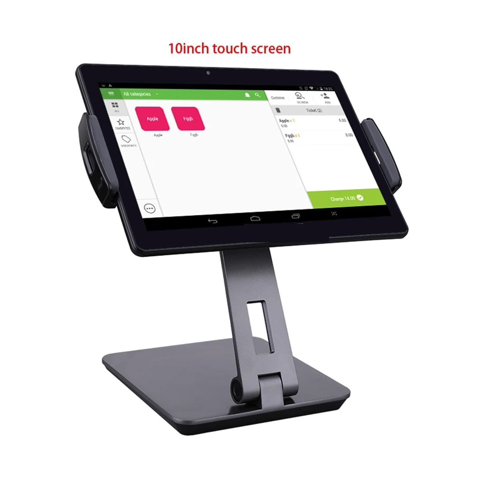 Cajas Registradoras, Caja registradora con Pantalla táctil de 10 Pulgadas, POS for Restaurante, cajero automático for supermercado(Without Cash Box)