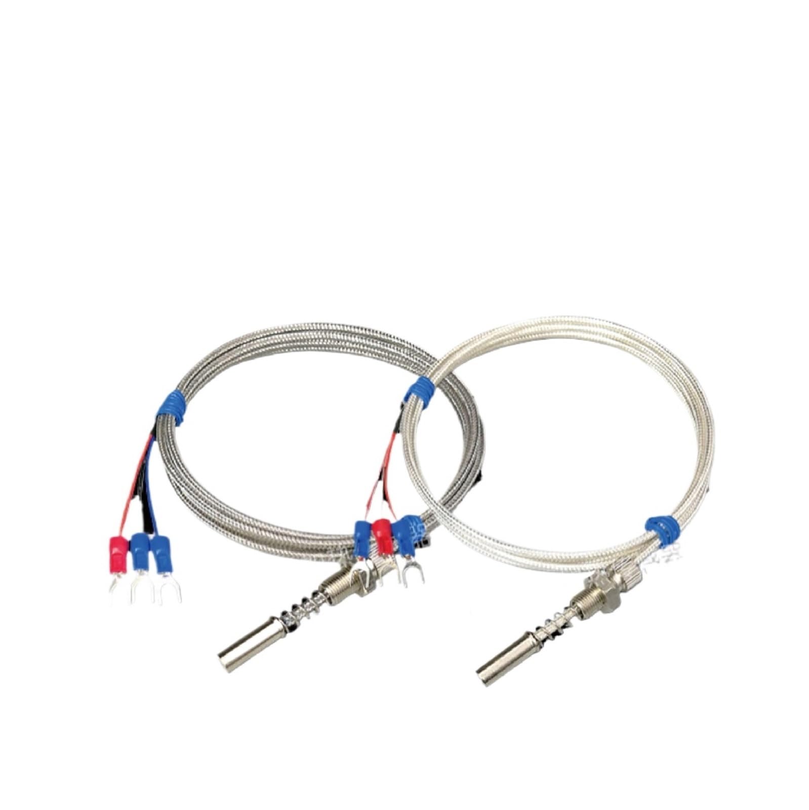 1pc RTD Sensor Flat Surface Temperature Sensor End Face RTD Probe Industrial Surface Temperature Detector for Equipment(Waterproof-4m)