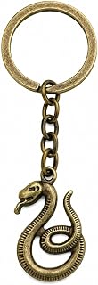 Animal Keychain – Snake Keychains Bag Charms for Women with Scale Texture and Tongue Details, Cool Key Chains Gifts for Reptile Lovers, Girls, Boys and Friends