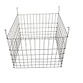 Garden Wire Compost Bin 30x30x24 inches, Black, Garden Bed Fencing