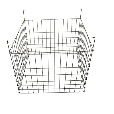 Garden Wire Compost Bin 30x30x24 inches, Black, Garden Bed Fencing