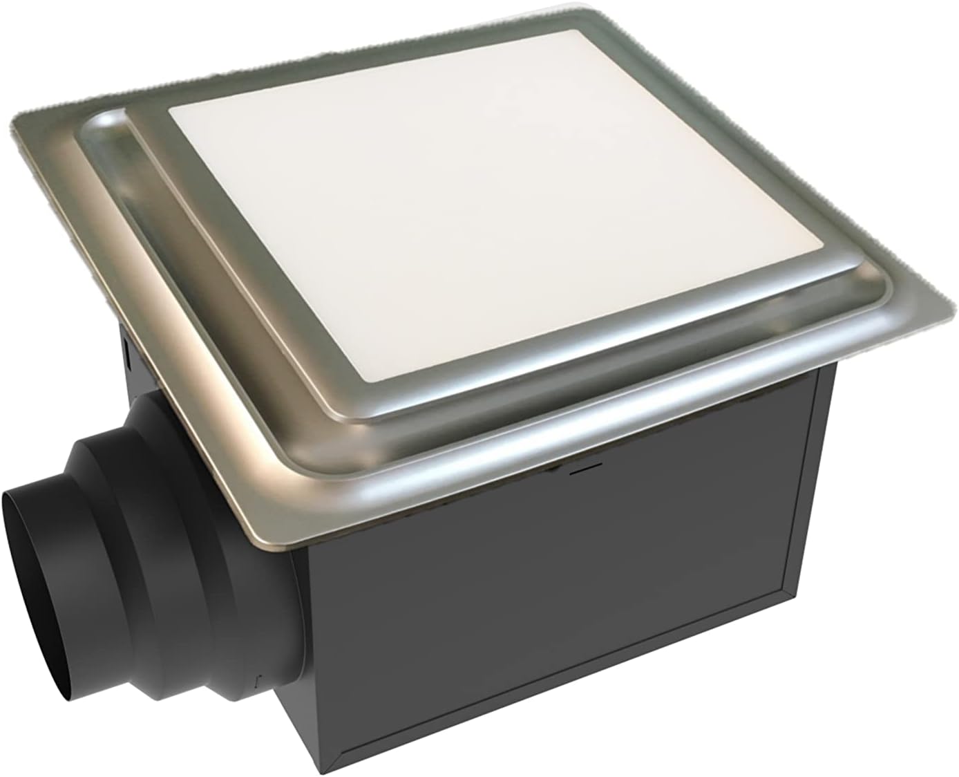 Aero Pure ABF110 L5 SN ABF110L5 Ceiling Mount 110 CFM w/LED Light/Nightlight, Energy Star Certified, Satin Nickel Quiet Bathroom Ventilation Fan