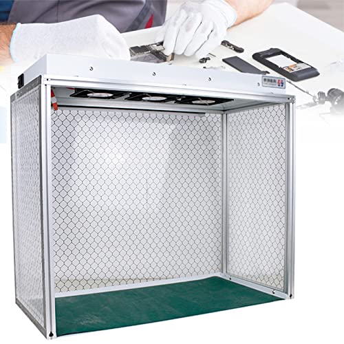 Campana De Flujo Laminar Vertical,Banco De Flujo De Aire Limpio Con Tres Ventiladores,Filtro Hepa,Mesa De Trabajo De Flujo Laminar Vertical Libre De Polvo Con áRea De Trabajo De 24.4X12.2In,220V