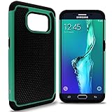 Galaxy S7 Edge Case, CoverON® [HexaGuard Series] Shock Absorbing Dual Layer Hybrid Protective Armor Cover Phone Case for Samsung Galaxy S7 Edge - Teal