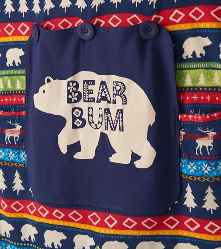 Hatley Little Blue House Adult Multicolor Whimsical One Size Union Suit Pajama3