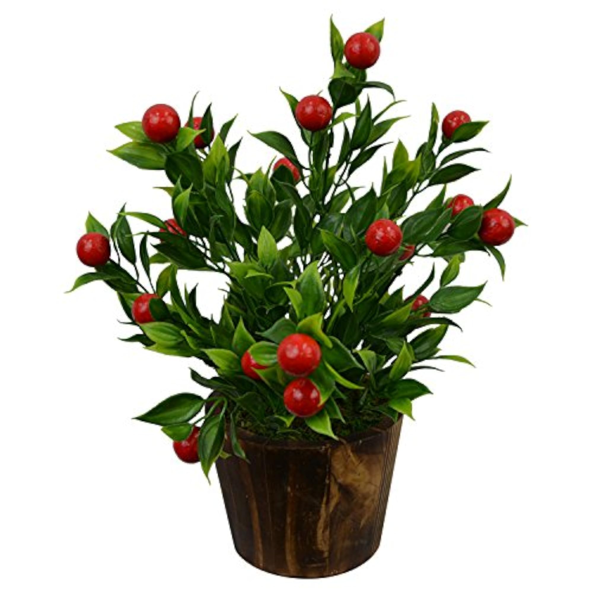 Artificial Plant Bonsai Fruit Bunch in Big Pot, Home Decor