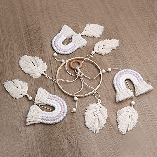 Boho Baby Mobile Baby Crib Mobile Nursery Cot Mobile Macrame Rainbow Baby Mobile Ceiling Mobile Boho Mobile Hanging Newborn Shower Gift #TOP1