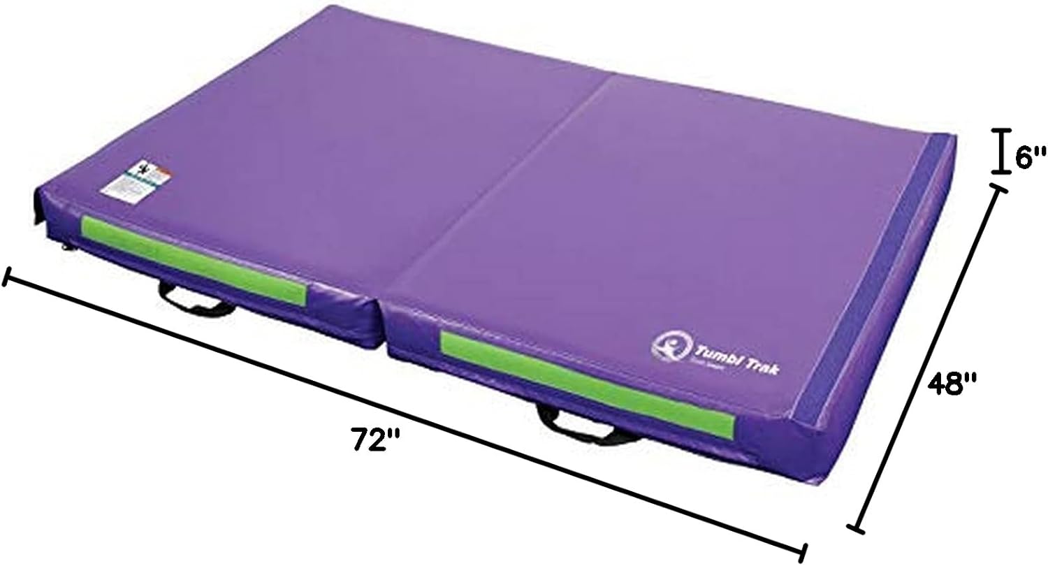 Tumbl Trak Folding Practice Mat, 4ft x 6ft x 6in