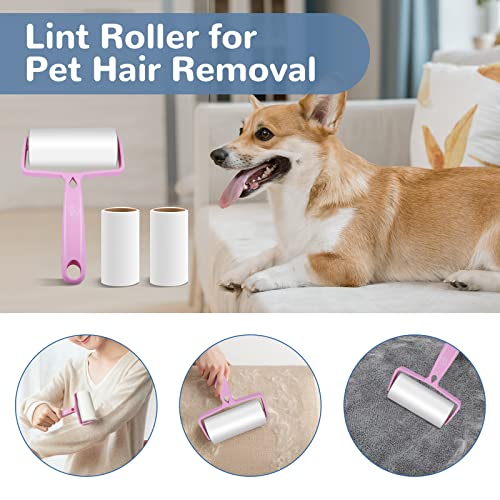 Mestuel Dog Steps For High Bed 4 Steps Pet Stair Ramp For Small Large Dogs Cats, Foam Dog Stairs Ladder To Bed Sofa Non-Slip Cat Ramp Up To 60 Lbs For Old Injured Pets, Send Lint Roller Set, Blue #TOP5