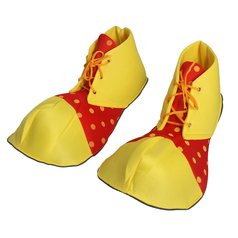SOIMISS Deluxe Clown Costume Rainbow Clown Costume Clown Shoes Adult Men Clown Shoes Rainbow Clown Shoe Adult Clown Costume Women Clown Shoe Funny Circus Slippers Cosplay Men and Women