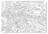 9 quayside norwich El Fine City Drawing es un dibujo increíblemente detallado y dibujado a mano, fascinante y enorme dibujo de 33 x 47 pulgadas de la histórica ciudad de Norwich. Steve Logan ha tardado más de una década de trabajo en producir. Con años de dedicación a la arquitectura, la planificación maestra y el diseño urbano en su profesión, cada techo, ventana, carretera y pared de jardín ha sido cuidadosamente observado y capturado por Steve en estas simples líneas dibujadas.