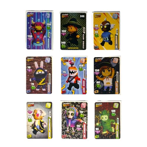 Kit 200 Cards Stumble Guys Jogo Aventura Duelar 50 Pacotes