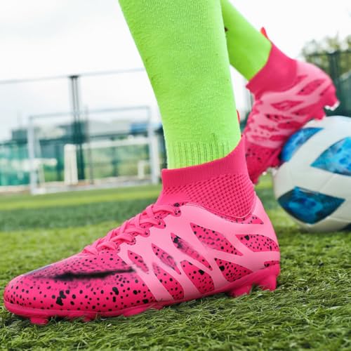 Womens Soccer Cleats Youth Football Cleats High-Top Athletics Football Trainers Outdoor and Indoor Soccer Shoes3