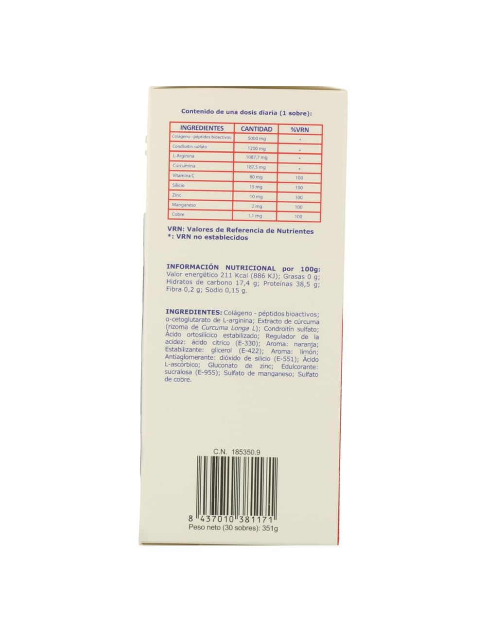 Arafarma Pack 2 Unidades Tenflex 30 Sobres Solución Oral Complemento Alimenticio