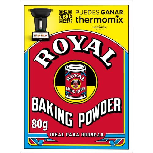 Royal Baking Powder, Polvos Para Hornear, Pack 5 x 16 g - 80 g