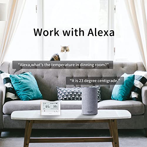 Miniatura 8 de Ubibot Ws1 Pro Wifi Temperatura Humedad Monitor, Sin Cuota De Suscripción, 7 24 Monitor Y Alertas, 4.4 Pantalla Lcd, Trabajo Con Alexa, Ifttt