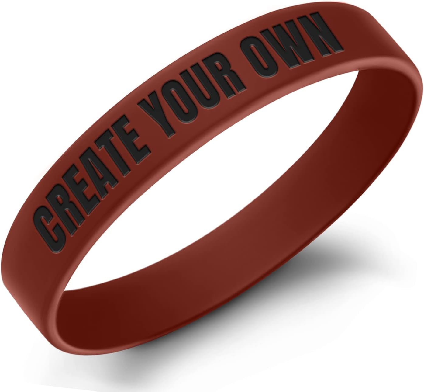 50 Pcs Rubber Bracelets Personalized Silicone Wristbands Customized for Business, Events, Motivation, Support, Fundraisers(Blue)