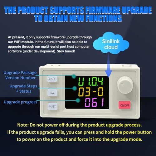 DC Einstellbarer Boost Buck Converter Spannungsregler,SK120X DC6-36V 120W 6A Numerische Steuerung Hebespannung Wandler Konstante Spannung Konstanter Strom Solarlademodul mit Schlüsselindikator