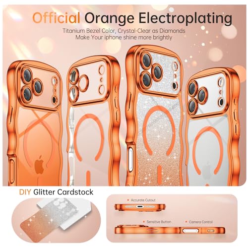 Coque iPhone 17 Pro Max antichoc transparente pailletée MagSafe - 7