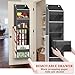 Over Door Wrapping Paper Organizer Storage with 3 Removable Drawers & Side Pockets – Dual Use Design with Elastic Straps – Christmas Gift Wrap Storage for Ribbons, Bows, Ornament and Other Tools