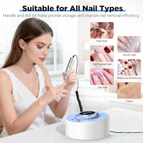 Kit profesional taladro eléctrico para uñas 40000RPM miniatura 7