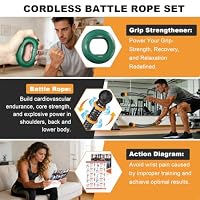 Dilobio Weighted Ropeless Battle Ropes, Portable Cordless Rope for Home Gym — image 4
