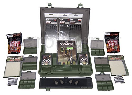 Carp Fishing Tackle Box Loaded With PVA Leads Rigs Wallet Small Boxes Baiting