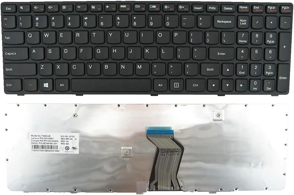 Laptop Replacement Keyboard for G500 G505 G510 G700 G710 Series US Layout 25-0160111 23883 Notes: Not fit for Not Fit G500S G505S .Black Frame G500
