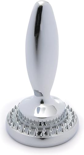 Household Essentials Herramienta ablandadora de carne pequeña  Apto para lavavajillas con zinc cromado, plateado