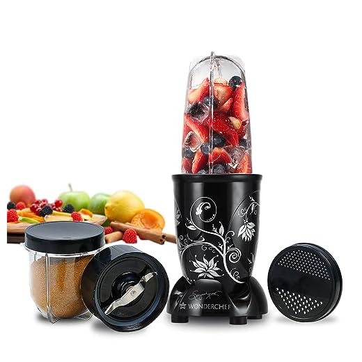 Wonderchef Nutri-Blend 400 Watts Juicer Mixer Grinder (Black)