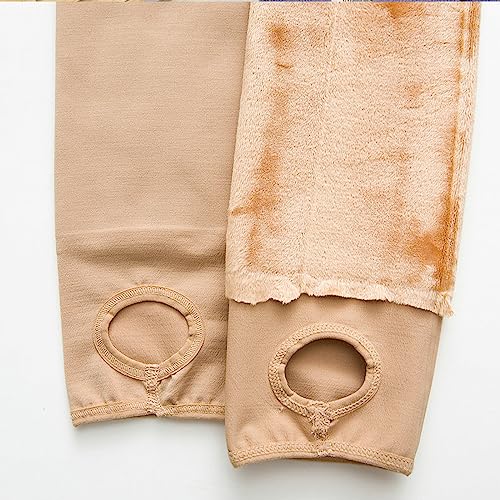 Image of Blostirno Women's Fleece Lined Tights Thermal Pantyhose Leggings Opaque Winter Warm Thick Stockings Tights