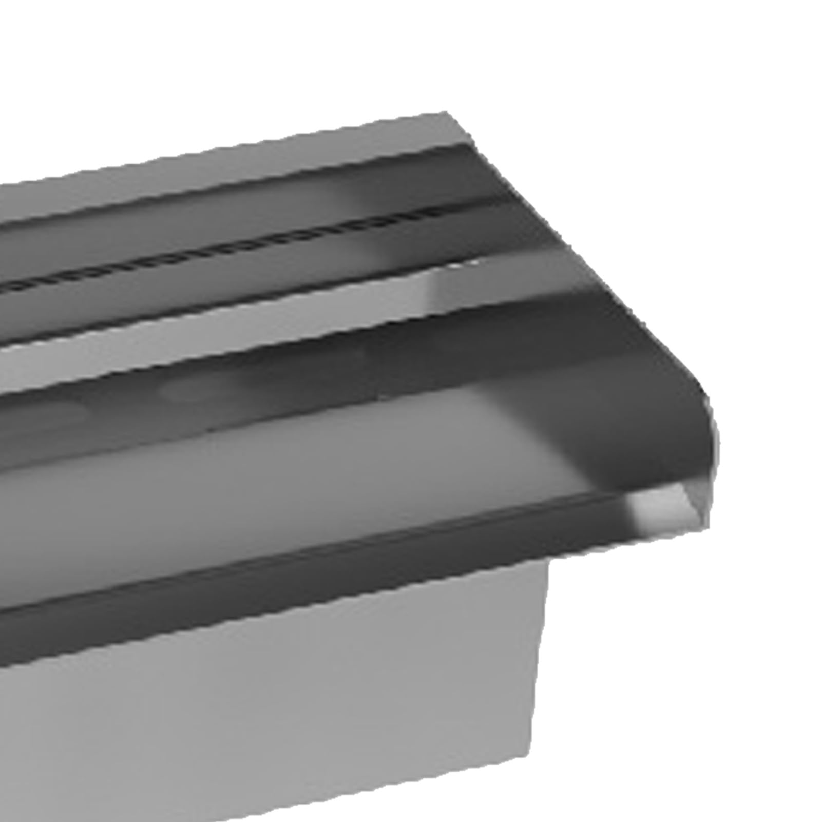 Asixxsix Ambas en la Cascada, Fuentes Al Aire Libre de Acero Inoxidable Negro, Kit de Cascadas con Conector de Tubería, Vertenga Rectangular de Agua para Nadar, Piscina (400 mm)