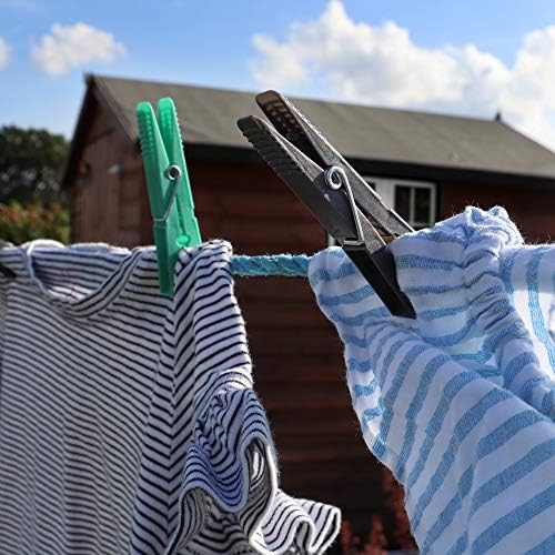 JVL Pack of 36 durable clothes washing peg in assorted colours