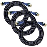 Aurum Ultra Series - High Speed HDMI Cable With Ethernet (15 Ft) - Supports 3D & Audio Return Channel [Latest Version] - 15 Feet 3 pack