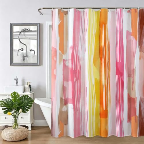 Rideau de douche imperméable lavable machine avec ourlet lesté - 2