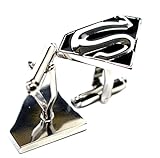  Velvet Box - Superman Super Hero Cufflink Men\'s Jewellery Shirt Cuff Link Fashion Party Wedding Gift
