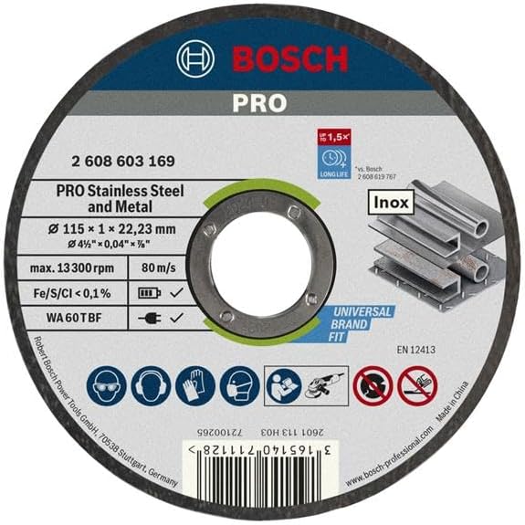 2608603254 Standard for INOX-Rapido Straight Cutting disc, White