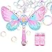 Produktbild Hongfago Bubble Machine Zauberstab Seifenblasenmaschine Spielzeug mit Musik & Licht für Kinder Mädchen, Partys Geburtstag Geschenk