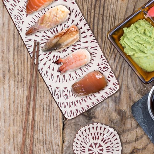Set de platos japoneses Happyyami para sushi, 6 piezas miniatura 4
