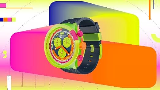 Amazon.co.jp: [スウォッチ] 腕時計 SWATCH NEON TO THE MAX