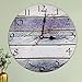TOKTEKK Vintage Orologio da Parete Grande Di legno 30cm, Silenzioso Shabby romano retrò Orologio da Parete Decorativi a Batteria per Soggiorno Cucina Camera (Blu-AA)…