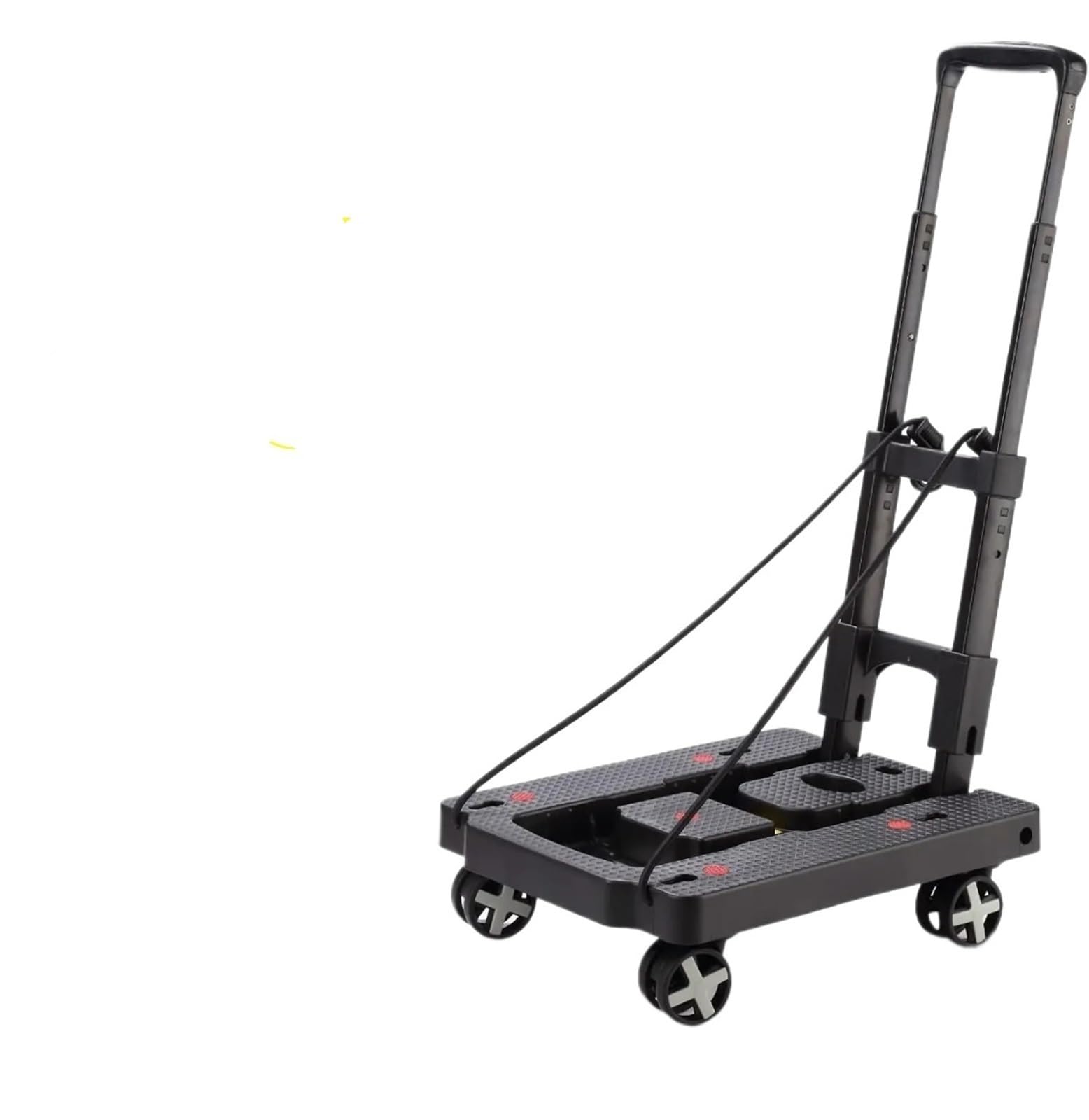 Folding Hand Truck Lightweight Trolley Luggage Trolley with 4 Swivel Wheels